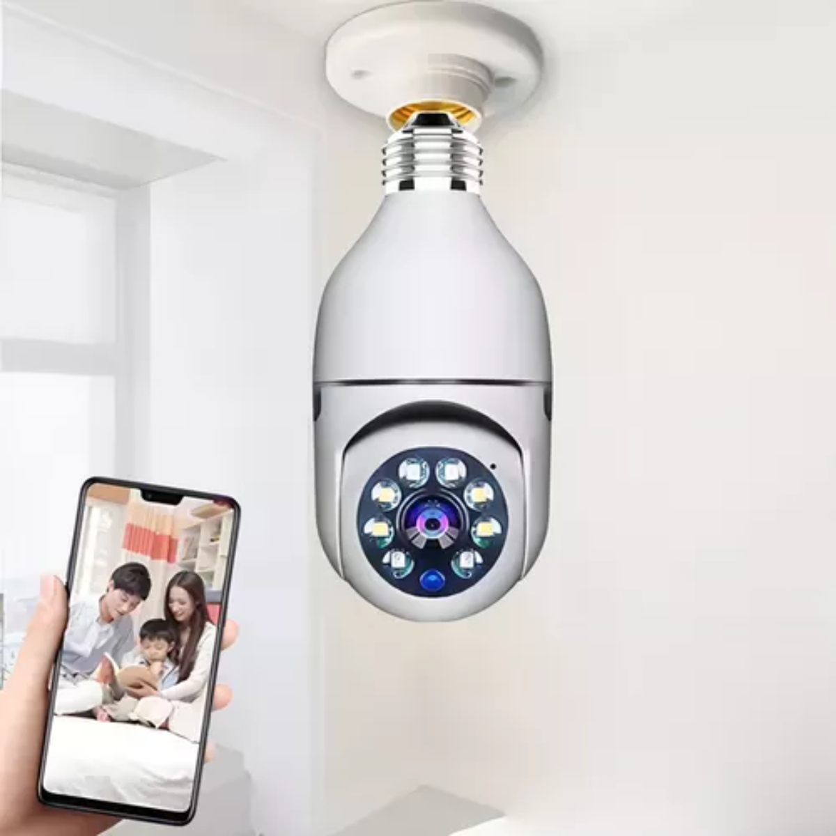 Cámara Bombillo Wifi 360
